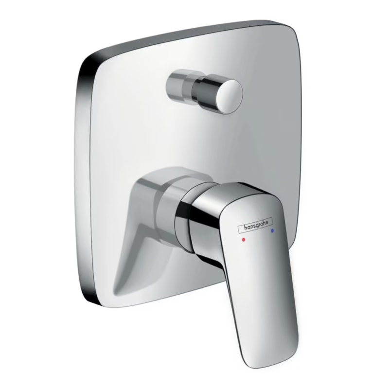 Baterie baie incastrata, pentru cada/dus, Hansgrohe Logis 71405000, monocomanda, finisaj cromat