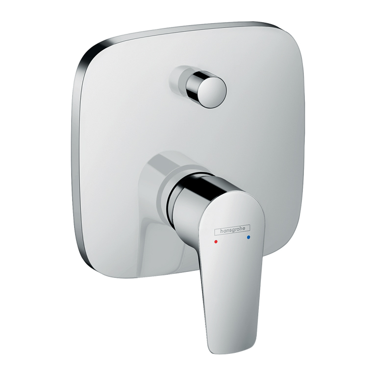 Baterie baie incastrata, pentru cada/dus, Hansgrohe Talis E 71745000, monocomanda, finisaj cromat