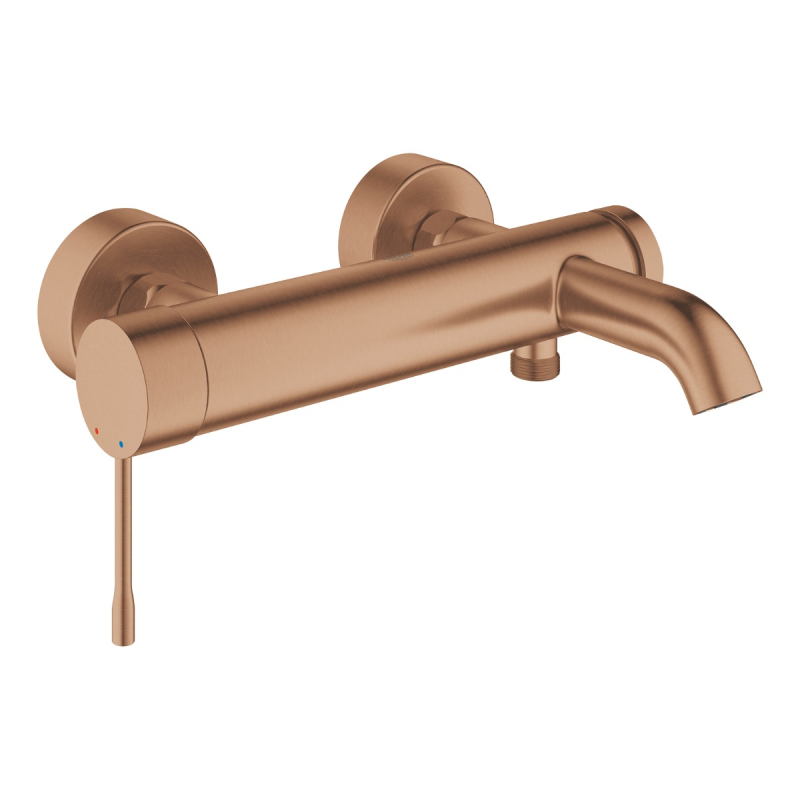 Baterie baie, pentru cada/dus, Grohe Essence 33624DL1, monocomanda, montaj aplicat, finisaj brushed warm sunset