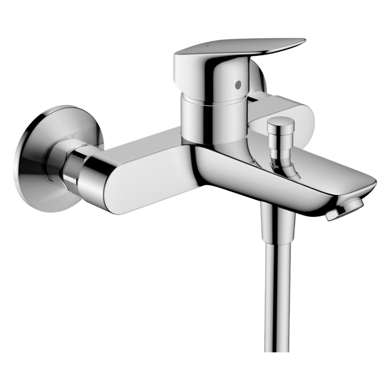 Baterie baie, pentru cada/dus, Hansgrohe Logis 71400000, monocomanda, montaj aplicat, finisaj cromat