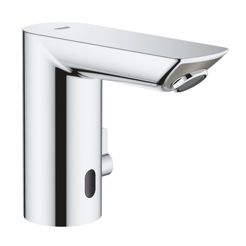 Baterie baie pentru lavoar, Grohe Bau Cosmopolitan E 36453000, senzor cu infrarosu, monocomanda, finisaj cromat