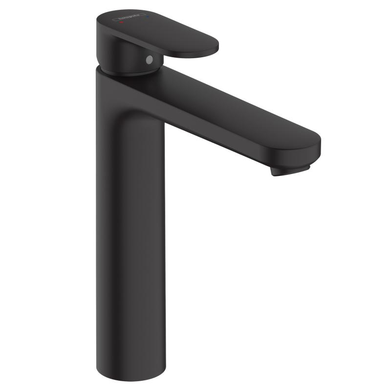 Baterie baie pentru lavoar, Hansgrohe Vernis Blend XL 71582670, montaj stativ, monocomanda, finisaj negru mat