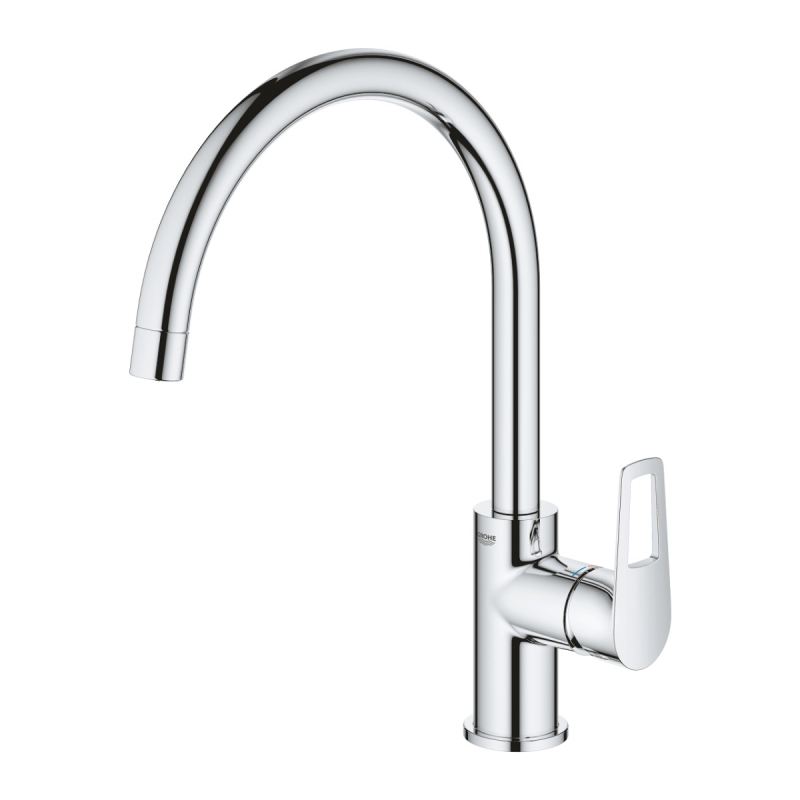 Baterie bucatarie, Grohe BauLoop 31368001, stativa, monocomanda, alama, finisaj cromat