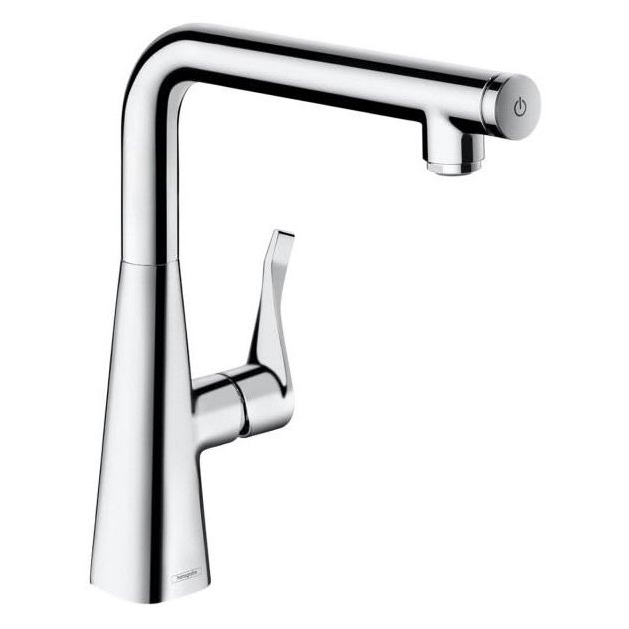 Baterie bucatarie, Hansgrohe Metris Select M71 14847000, stativa, monocomanda, alama, finisaj cromat