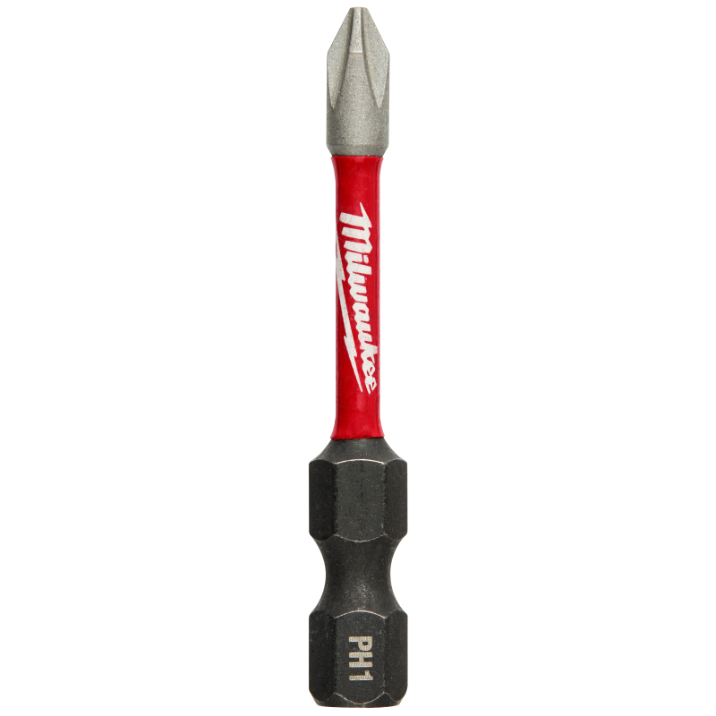 Bit pentru insurubare de impact, profil Phillips, Milwaukee Shockwave Impact Duty 4932471564, PH 1, 50 mm