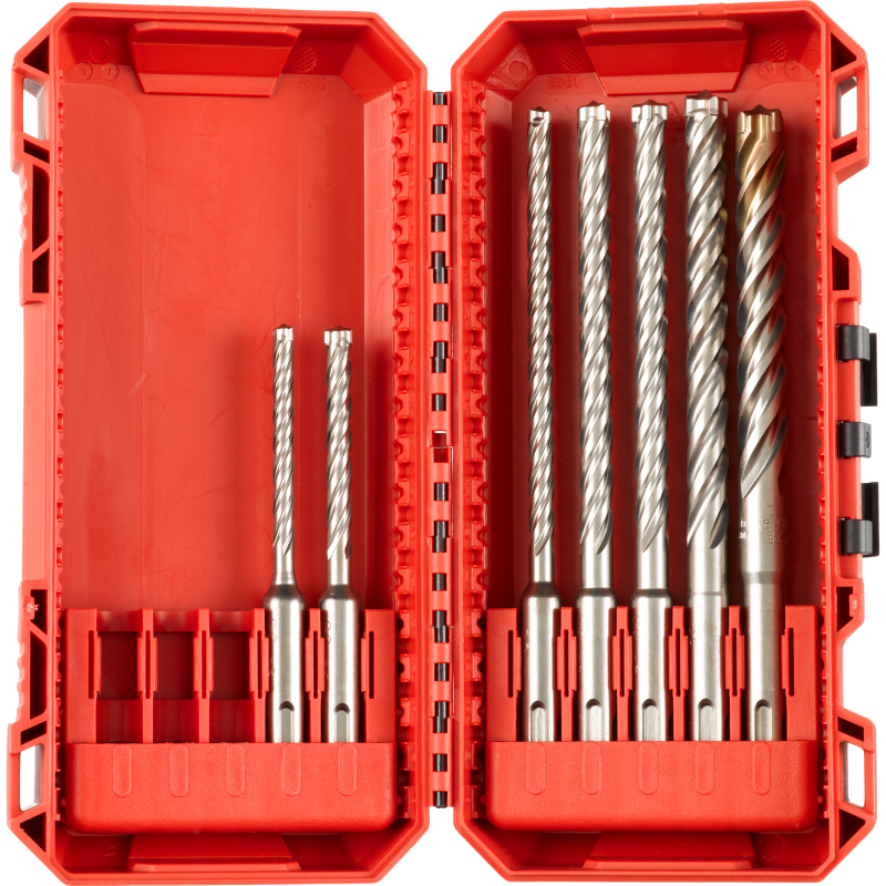 Burghiu beton armat, SDS Plus-MX4, Milwaukee 4932492113, 5 - 12 mm, set 7 bucati