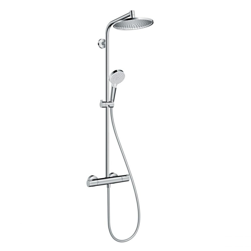 Sistem dus Hansgrohe Crometta S 240 27267000, baterie termostatata