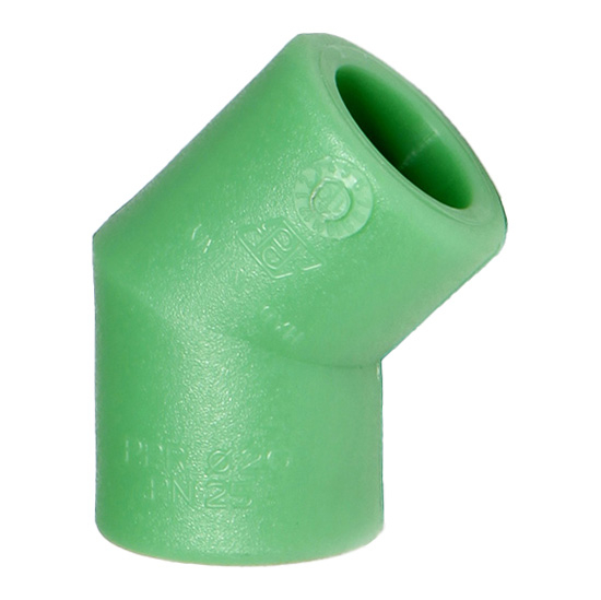 Cot PPR, 20 x 20 mm, verde, 45 grade