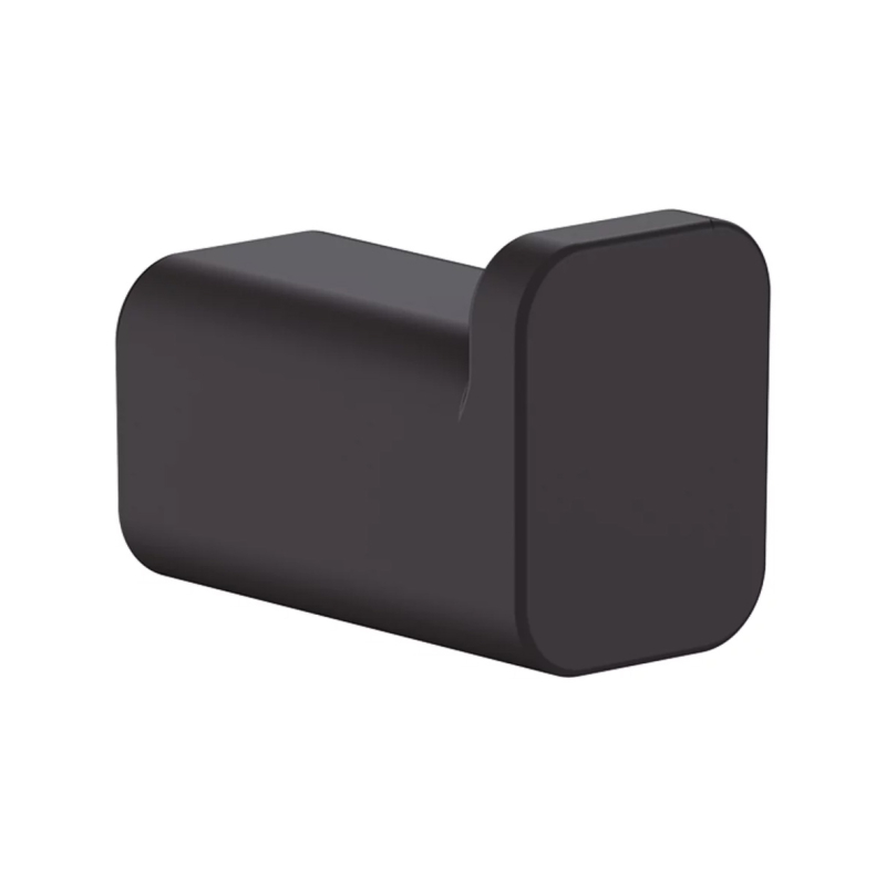 Cuier baie Hansgrohe AddStoris 41742670, o agatatoare, finisaj negru mat