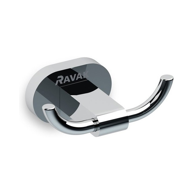 Cuier baie Ravak Concept Chrome X07P186, 2 agatatori, finisaj cromat