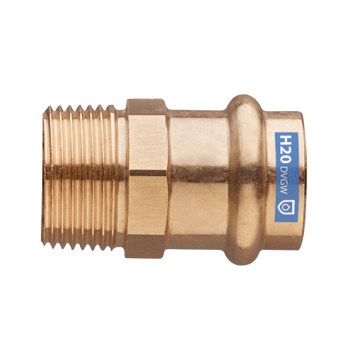 Adaptor cupru sertizare, interior-exterior, 15 mm x 1/2", 8243