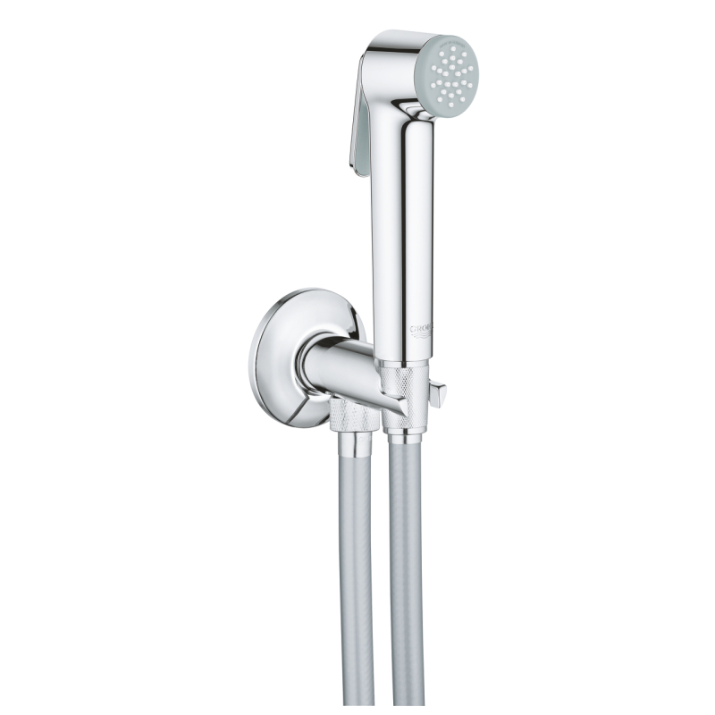 Dus igienic, para + suport + furtun, Grohe Tempesta-F Trigger 26358000, 1 functie, finisaj cromat, 1 m