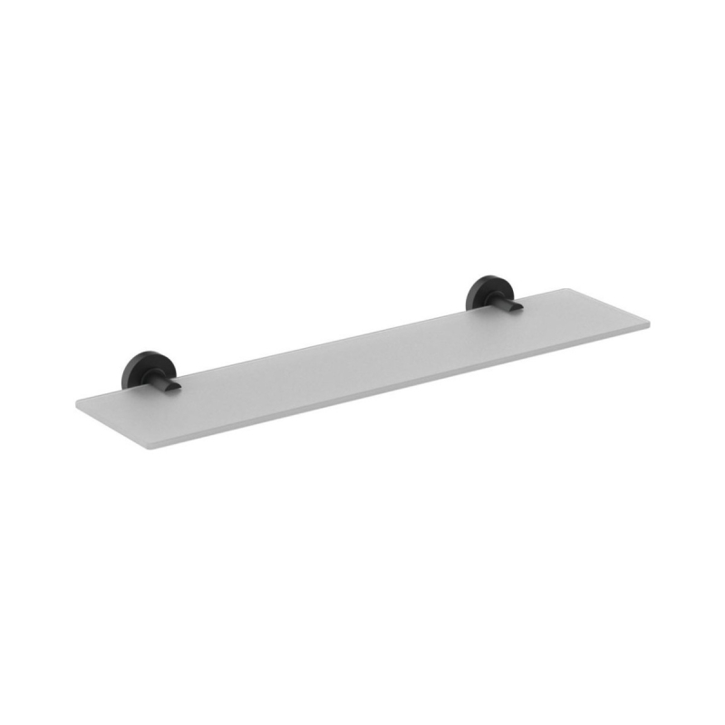 Etajera pentru baie din sticla Ideal Standard IOM A9124XG, finisaj negru mat