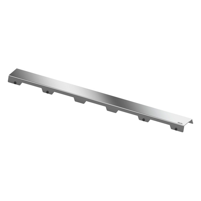 Grila rigola dus Tece drainline steel II, inox lucios, 100cm, 601082