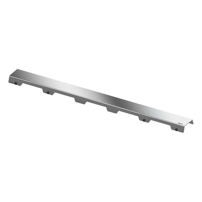 Grila rigola dus Tece drainline steel II, inox mat, 100cm, 601083