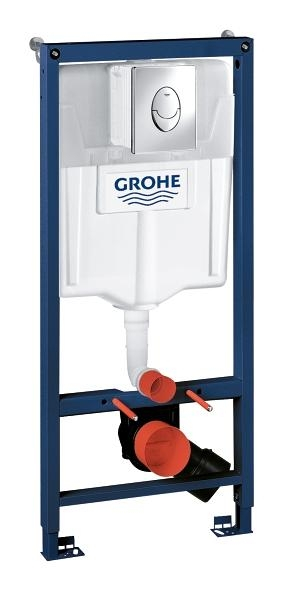 Rezervor WC, incastrat, Grohe Rapid SL 38721001, 50 x 113 cm, placa actionare cu finisaj cromat