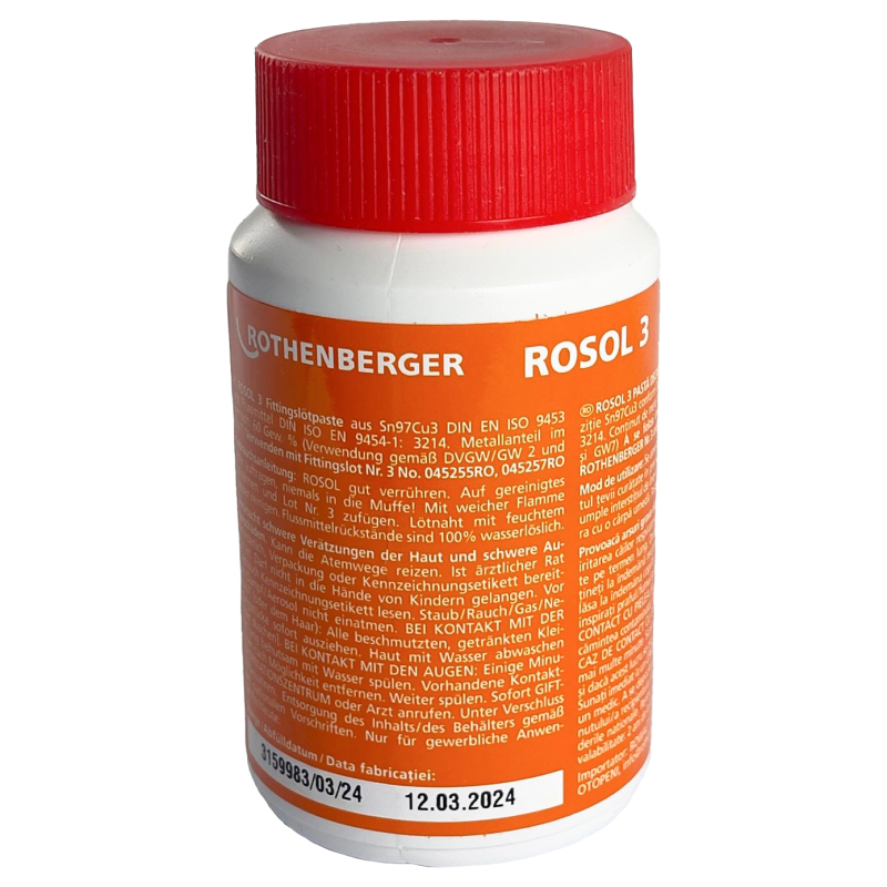 Pasta decapanta pentru lipit, Rothenberger 45225 Rosol 3