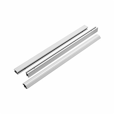 Profil din aluminiu pentru panou frontal si lateral, Kolo SU00016, 55 cm, set 3 bucati