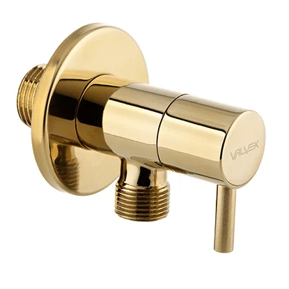 Robinet coltar, cu cap ceramic, Valvex Vega Gold, 1482360, auriu, 1/2" x 3/8"