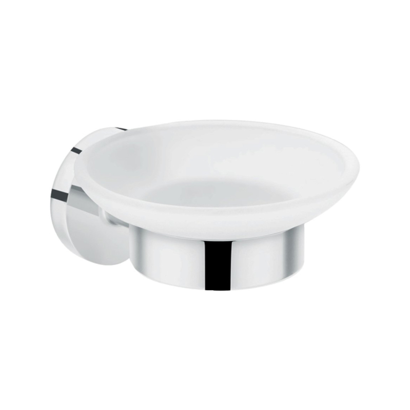 Savoniera Hansgrohe Logis Universal 41715000, finisaj cromat + sticla mata