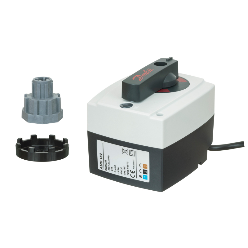 Servomotor Danfoss AMB 182 082H0239 pentru vana 3 cai si 4 cai, viteza 60 s/90°, consum electric 4W, 230V