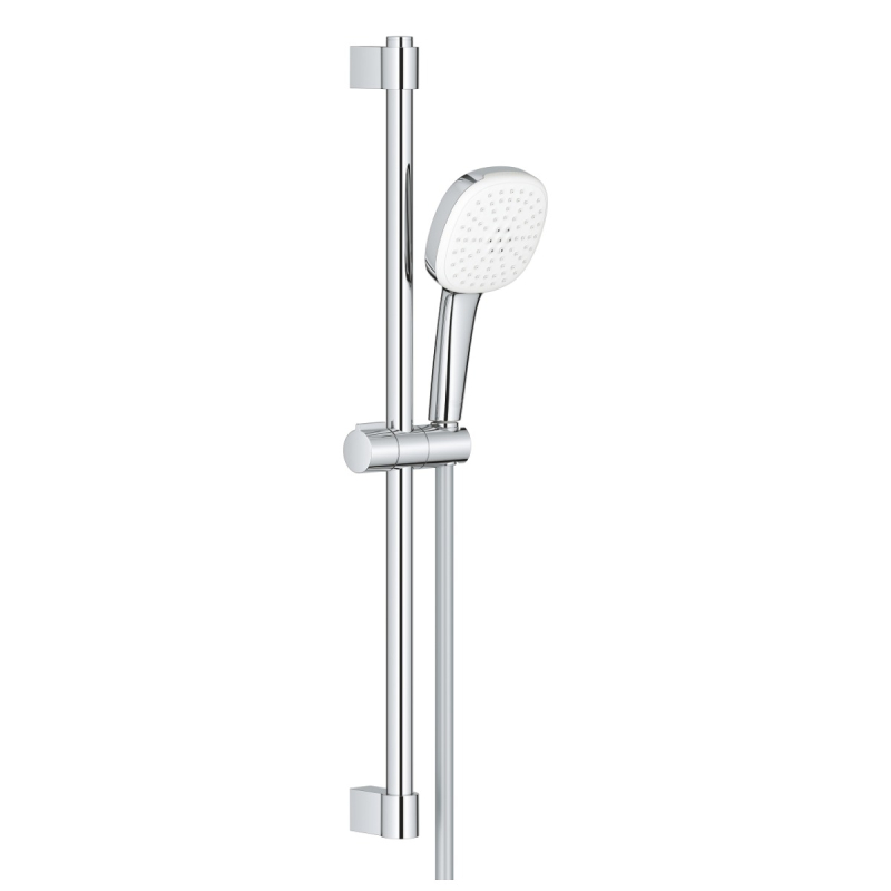 Set dus para + furtun + suport culisant + bara, Grohe Tempesta Cube 26748003, 2 functii, 1.75 m