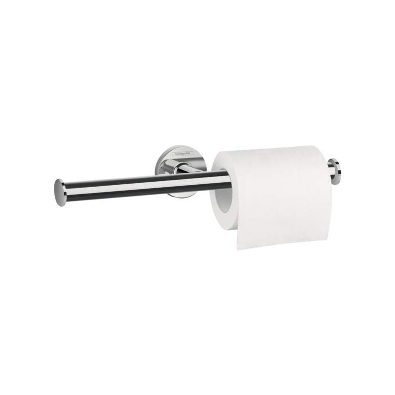 Suport dublu hartie igienica, Hansgrohe Logis Universal 41717000, fara clapeta