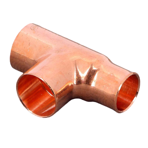 Teu redus, cupru, D 22 x 22 x 18 mm, 95130