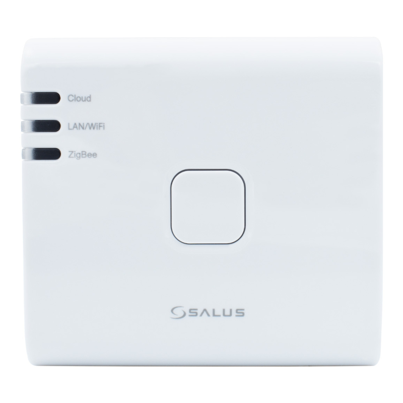 Universal Gateway Salus UG800, comunicare wireless ZigBee, integrare smart cu pana la 200 de dispozitive, alb