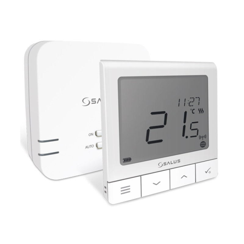 Termostat ambiental Salus Quantum WQ610RF wireless, programabil, ecran extins